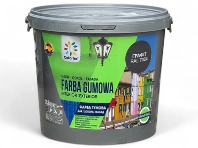 Резиновая краска для крыш Colorina 6 кг (RAL 7024 графит)