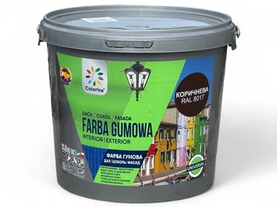 Гумова фарба для дахів Colorina 6 кг (RAL 8017 коричнева)