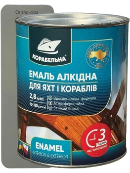 Емаль алкідна Корабельна ПФ-115 2.8 кг світло-сіра