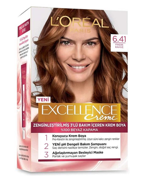 Стійка крем-фарба для волосся L'Oreal Paris Excellence Creme No 6.41 (Лісовий Горіх Коричневий)