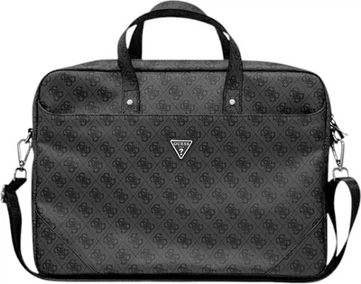 Сумка для ноутбука Guess Saffiano 4G Triangle Logo 16" Black (3666339051099)