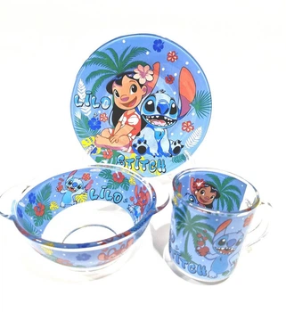 Набор детской стеклянной посуды, Лило и Стич ( Lilo&Stitch)