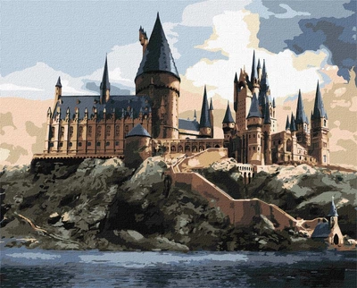 Obraz po numerach Ideyka WB Harry Potter: Hogwart w dzień 40x50 cm (KHO6432)