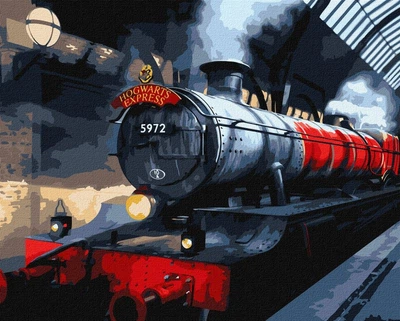 Obraz po numerach Ideyka WB Harry Potter: Ekspres Hogwart z farbami metalicznymi extra 40x50 cm (KHO5210)