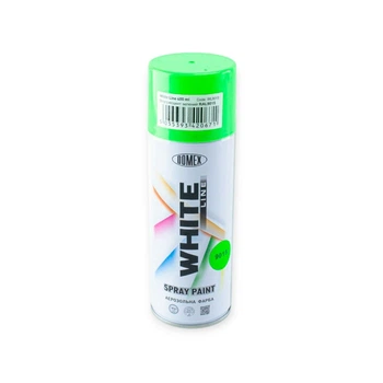 Краска флуоресцентная аэрозоль акрил Domex White Line 9015 зелёная (400мл)