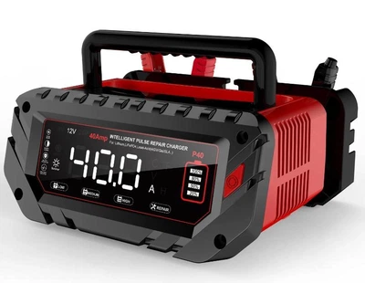 Импульсное зарядное устройство HTRC P40 для аккумуляторов 6V / 12V / 24V, поддержка свинцово-кислотных, AGM и GEL АКБ