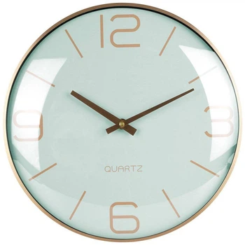 Настінний годинник Vilde 30 см Золотий м'ятний (5904316455262)