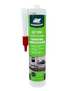 Герметик универсальный силиконовый Корабельная GP 100 280мл (белый)