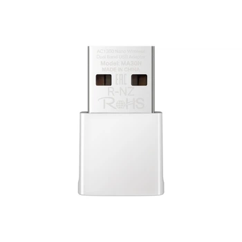 Бездротовий адаптер USB - Wi-Fi - Mercusys MA30N 2 діапазони AC1300 WPA3