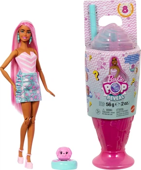 Кукла Mattel Barbie Pop Reveal Любимые сладости Барби Розовый милкшейк