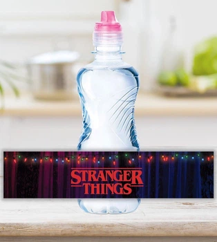Наклейка на бутылку 0,3 "Очень странные дела. Stranger Things. Загадочные события", 19,4х4