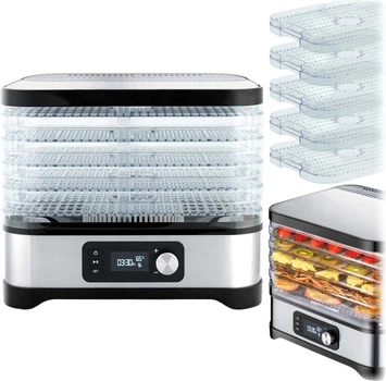 Сушарка для овочів і фруктів Berdsen BD-690 Срібляста