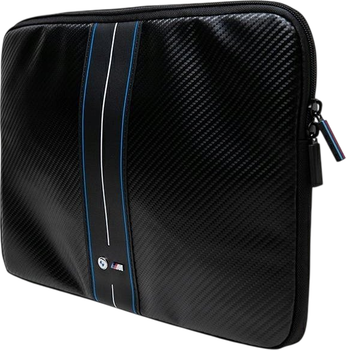 Чохол для ноутбука BMW Sleeve Carbon Blue Stripes 14" Black (BMCS14COMSCAKL)