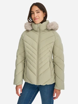 Куртка демісезонна подовжена з капюшоном жіноча Tommy Hilfiger 743030565 XL Зелена (1159849756)