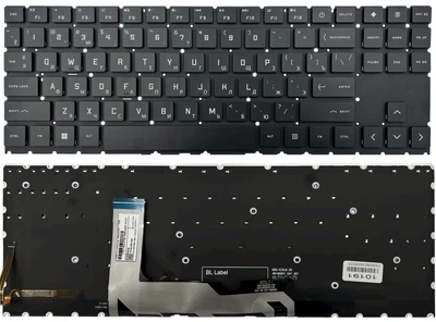 Клавиатура для HP Omen 15-EN без рамки прямой Enter PWR Original PRC