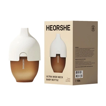 Антиколікова пляшечка 0-3 міс. з силіконовою соскою HEORSHE, White Bottle, 160 мл
