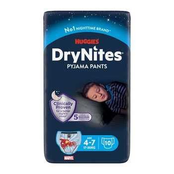 Підгузки Huggies DryNites для хлопчиків 4-7 років 10 шт (5029053527574)
