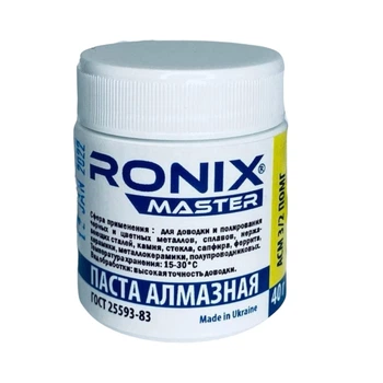 Алмазная паста по металлу АСМ зерно 3/2 ПОМГ 40г жёлтая RONIX master