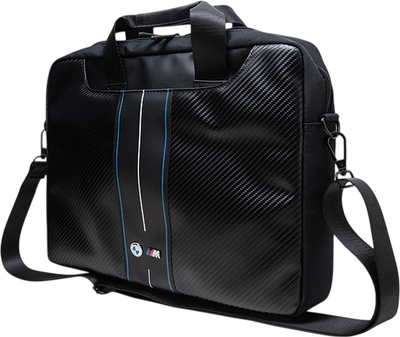 Torba na laptopa BMW Carbon Blue Stripes 16" Black (BMCB15COMSCAKL)