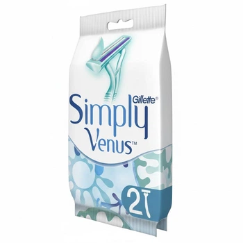 Бритвы одноразовые женские для бритья Gillette Simply Venus 2, 2 шт