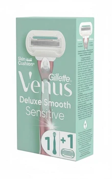 Бритва женская для бритья Gillette Venus Extra Smooth Sensitive Skin Rose Gold с 1 сменной кассетой
