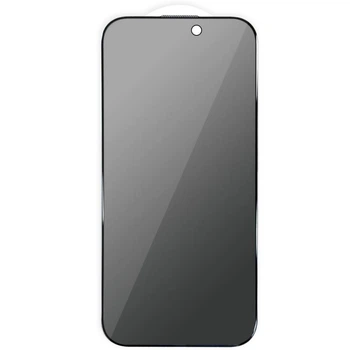 Захисне скло Privacy 5D (тех.пак) для Apple iPhone 17 / 16 Pro (6.3") Чорний