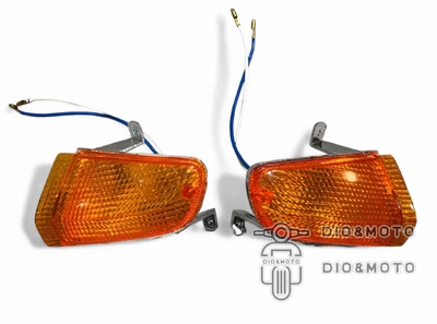 Повороты (пара) передние (Желтые) в сборе HONDA LEAD AF-20