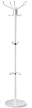 Вішалка для одягу Massido підлогова на мармуровій підставці 176 см Білий 684101 (5903890613396)