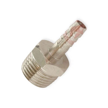 Переходник с наружной резьбой 1/4", под шланг (d-6 мм) INTERTOOL