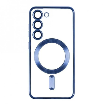 Силиконовий чохол SHINING with MagSafe для Samsung Galaxy S24/S25 Blue 73857