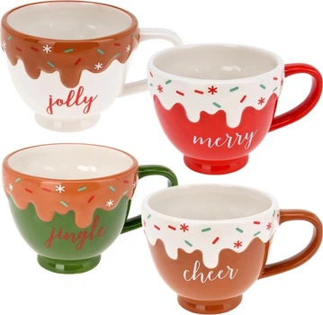 Zestaw kubków Home & Styling Collection ceramicznych 420 ml 4 szt (8721037233149)