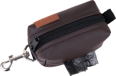 Сумка для зберігання пакетів для прибирання за тваринами Amiplay New York Коричнева (5907563259560)