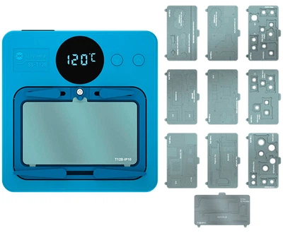 Нижний подогрев Sunshine SS-T12B комплект, основная часть + 11 платформ, для ремонта Android, iPhone 7 - 15
