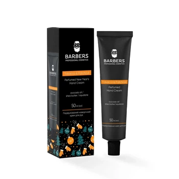 Парфюмерный новогодний крем для рук Tobacco & Patchouli Barbers 50 мл 4823109412279
