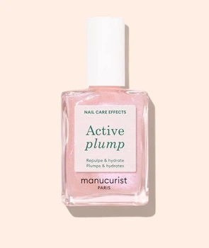 Лак для ногтей укрепляющий лечебный Manucurist ACTIVE PLUMP с коллагеном, розовый 15мл