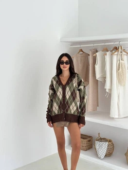 Кардиган, колір Зелений Fashion 9SO_6000Green M 2000000962559