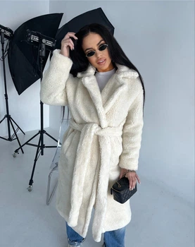 Шуба з еко хутра, колір Білий Fashion NG_30800White M 2000001002384