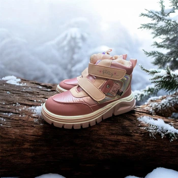 Зимние ботинки на липучках для девочки BBT Kids Розовый (t6971 pink (31 (19,5 см))