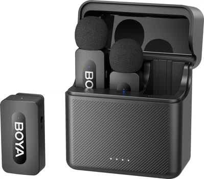 Беспроводной петличный микрофон Boya BY-V35 TRS for camera Black