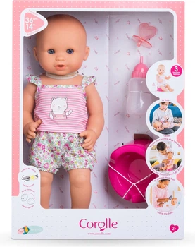 Lalka bobas Corolle Mon Grand Poupon dziewczynka Emma z akcesoriami 36 cm 5610551 (4062013130408)