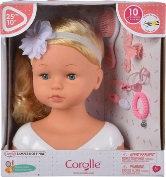 Głowa do stylizacji Corolle Hair Styling z akcesoriami 25 cm 5610616 (4062013310046)