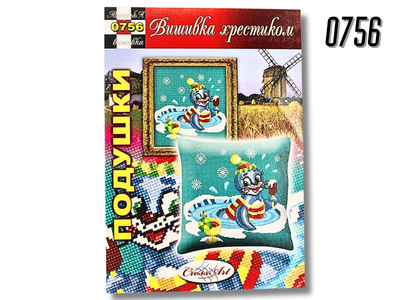 Схема FROM FACTORY POD на бумаге для вышивания крестиком Подушка 0756