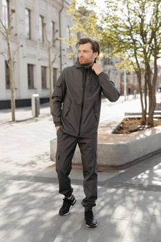 Чоловічий спортивний костюм Soft Shell “Easy” Intruder легкий надійний сірий/M
