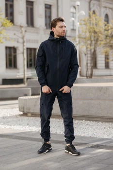 Мужской спортивный костюм Soft Shell "Easy" Intruder легкий надежный синий/L