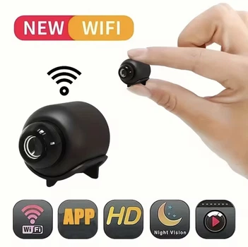 WiFi-камера X5 1080P HD — міні-камера спостереження з нічним баченням, детектором руху, широким кутом 140°