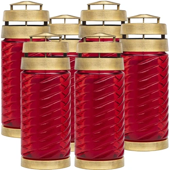 Набір лампадок Bolsius Туга 50H червоний 6 шт (8717847186812)