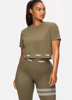 Футболка для спорта Stronger 2412c18 XL хаки (100003581)