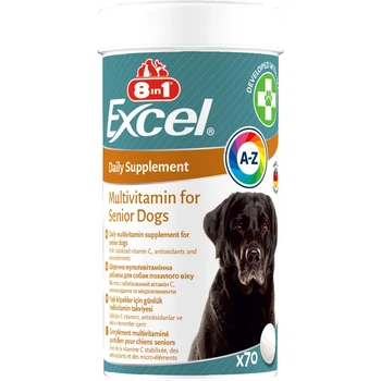 Витамины для пожилых собак 8in1 Excel «Multi Vitamin Senior » 70 таблеток (мультивитамин)