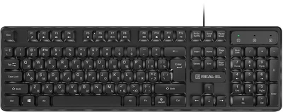 Клавиатура проводная Real-El RK-7015 USB (EL123100049)
