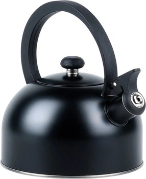 Чайник Vilde зі свистком сталевий чорний 2 л (5904316466091)